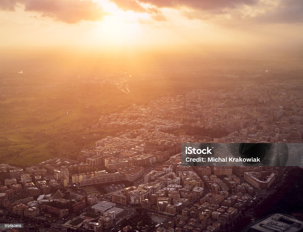 Cidade-vista aérea - Foto de stock de Roma - Itália royalty-free