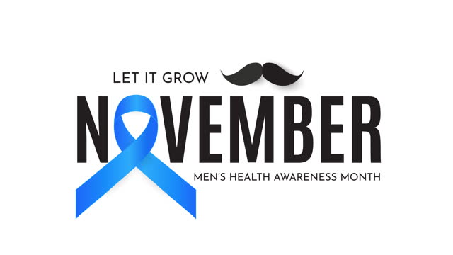 November, Men's Health Awareness Month poster, November. 4k