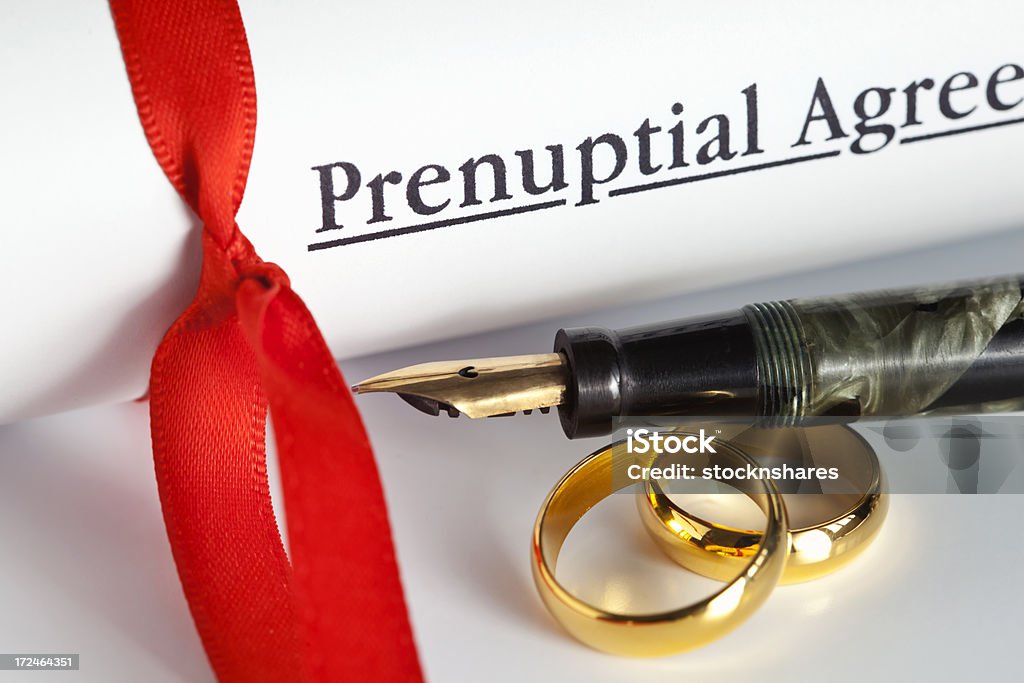 Prenuptial Agreement-Frase breve - Foto stock royalty-free di Prenuptial Agreement - Frase breve
