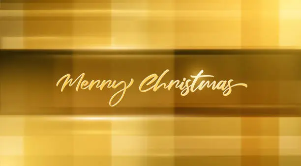 Vector illustration of Blurry golden Christmas background