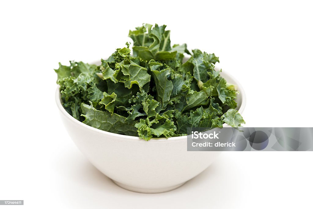 Kale Salad Kale salad iosolated on white. Kale Stock Photo