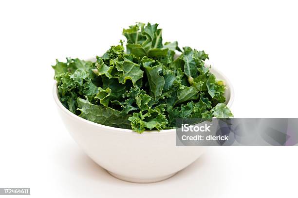 Kale Salad Stock Photo - Download Image Now - Kale, Bowl, Cut Out