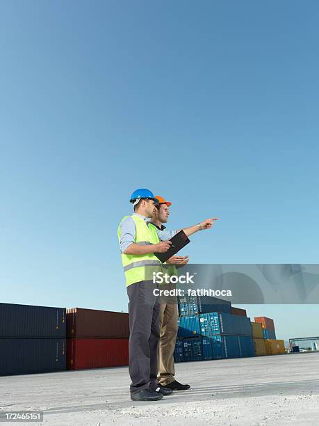 Container Organization Stock Photo - Download Image Now - Adult, Blue-collar Worker, Business