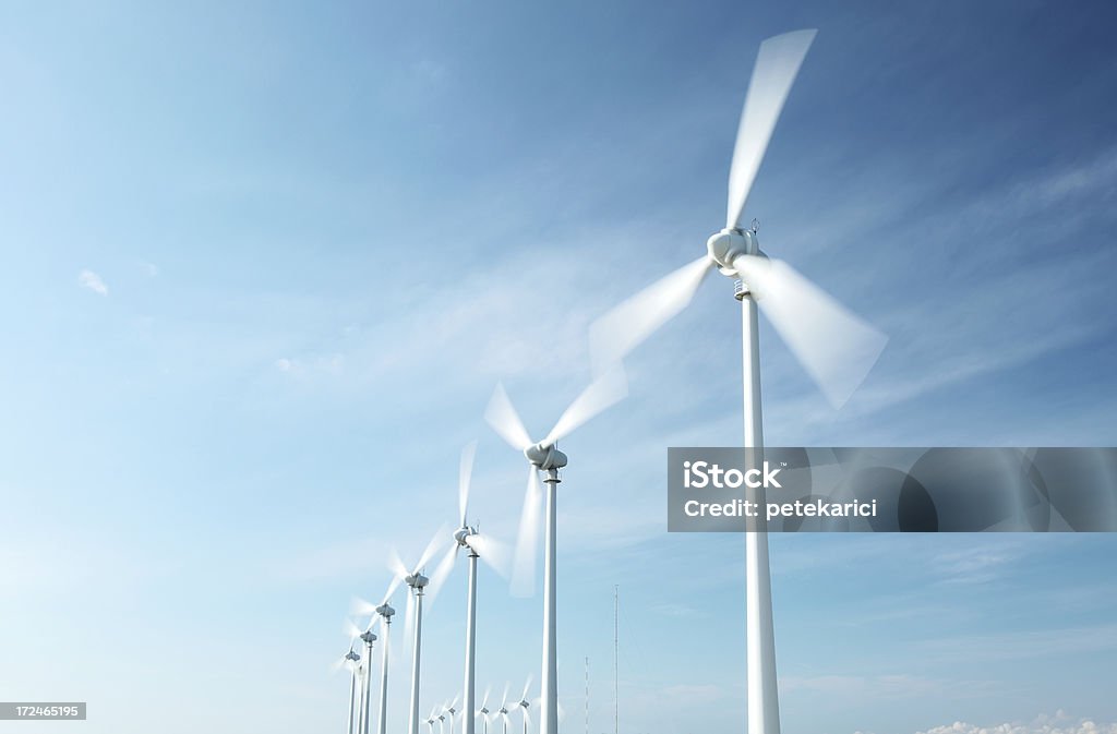 Power Generating Windmills  Bozcaada  Stock Photo