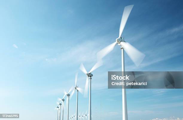 Power Generating Windmills Stock Photo - Download Image Now - Bozcaada , Business, Cloud - Sky