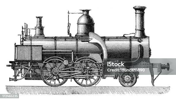 Gebirgs Lokomotywa - Stockowe grafiki wektorowe i więcej obrazów Antyczny - Antyczny, Arteria, Bez ludzi