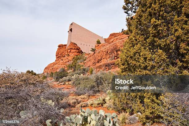 Chapel Of The Holy Cross Stock Photo - Download Image Now - Architecture, Arid Climate, Arizona