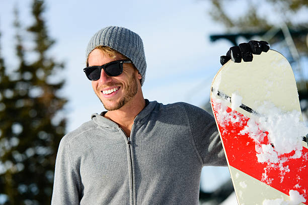 Snowboarder--Male Smiling with Sunglasses