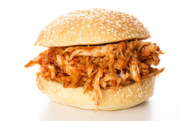 pulsa sándwiches de pollo - barbecue chicken fotografías e imágenes de stock