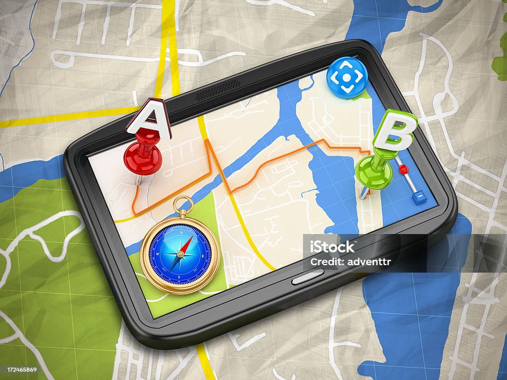 GPS ナビゲーション機器 - 3Dのロイヤリティフリーストックフォト