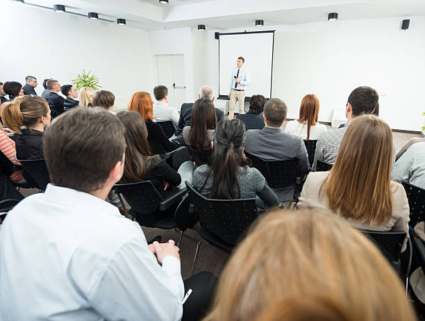 istock Young Manager at the business seminar 172465879
