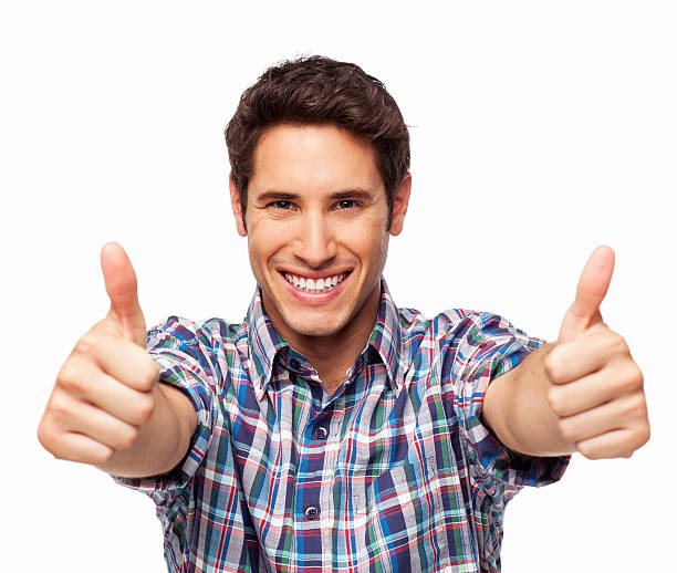 istock Happy Man Gesturing Thumbs Up - Isolated 172465881