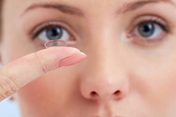 istock Eye care with contact lens 172466051