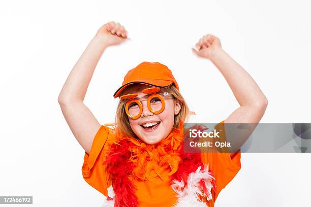 Happy Orange Stockfoto und mehr Bilder von Fußball - Fußball, Kind, Niederlande