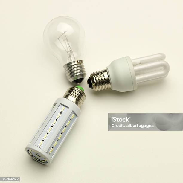 Led Lightbulb Evolution Stock Photo - Download Image Now - Development, Electric Lamp, Environmental Conservation