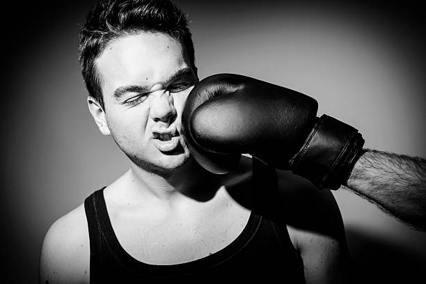 istock Boxer takes a punch in the face 172467112