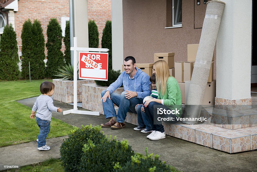 Moving house - Lizenzfrei Außenaufnahme von Gebäuden Stock-Foto