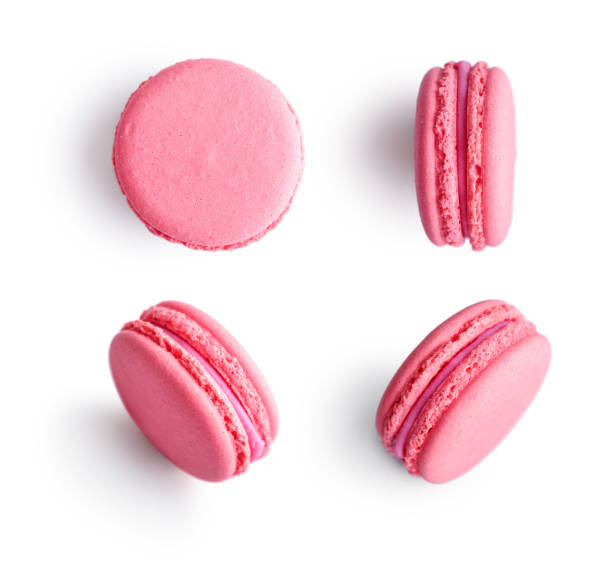 istock Set of pink french macarons 1724672134
