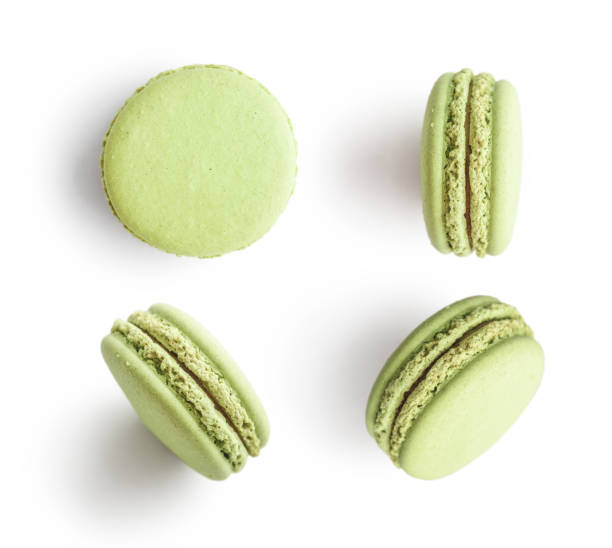 istock Set of green french macarons 1724672140