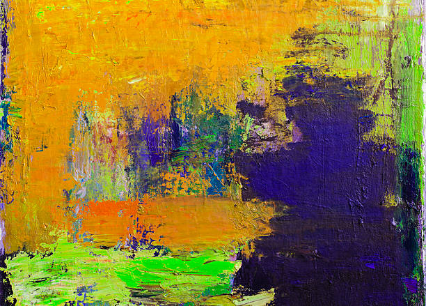 istock Abstract painted orange and green   art backgrounds. 172467860
