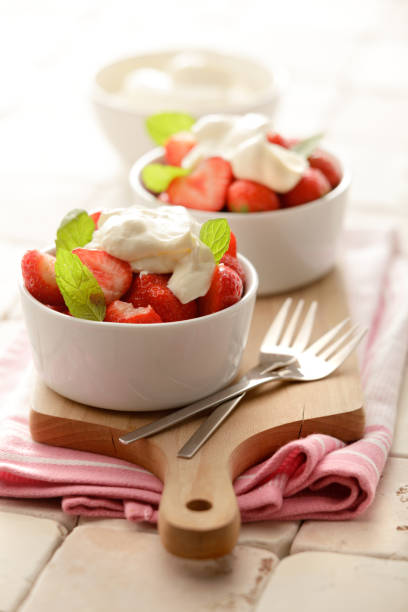 istock Desserts: Strawberries and Cream Still Life 172467916