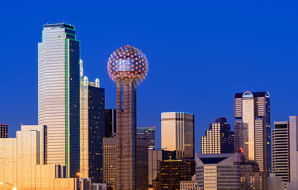istock Dallas City Skyline at Night USA 172468085