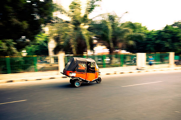 istock Rickshaw (Tuk-Tuk) Speeding in Jakarta, Indonesia 172468223