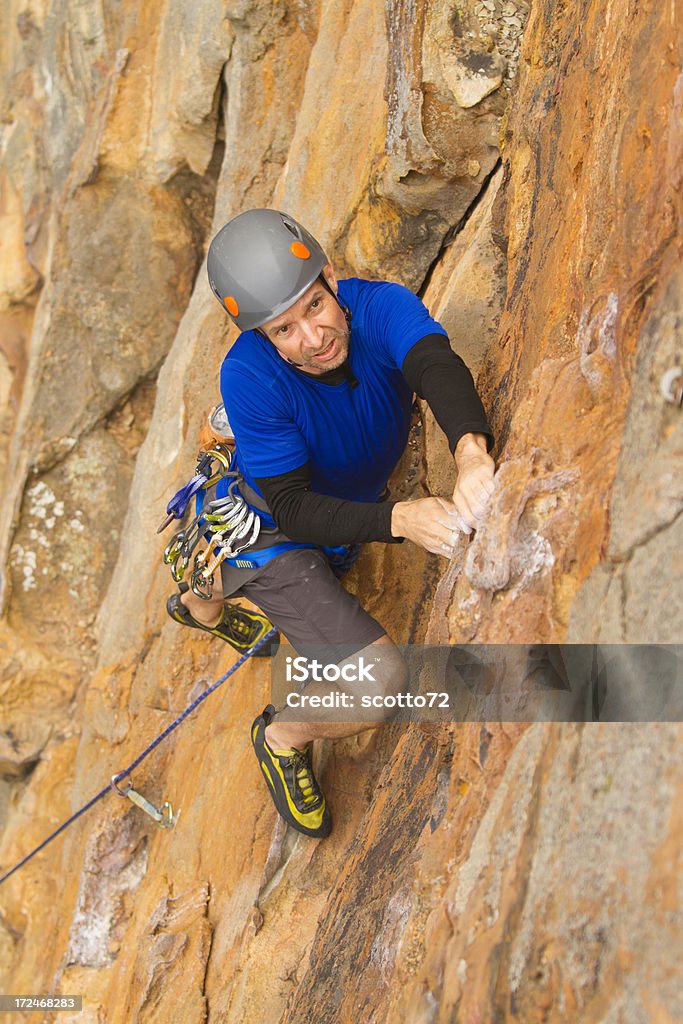 Männliche Rockclimber - Lizenzfrei Abenteuer Stock-Foto