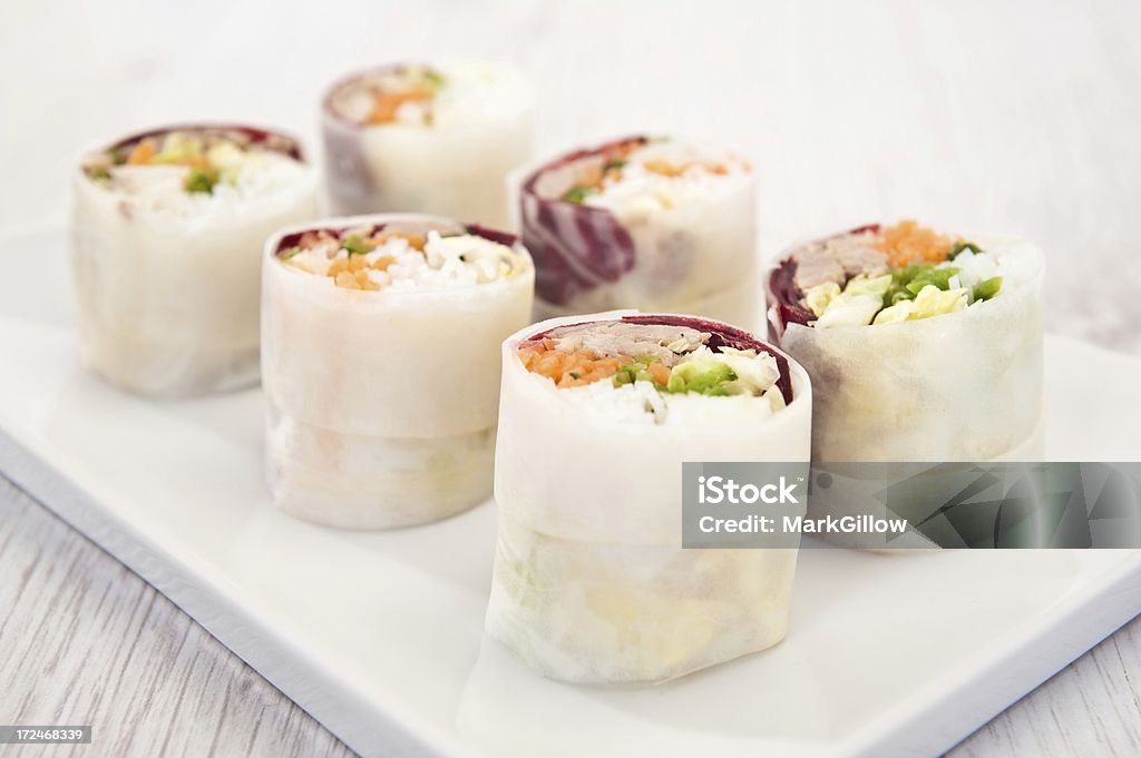 Insalata di verdure Rolls - Foto stock royalty-free di Alimentazione sana