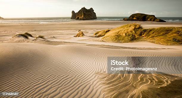 Dune Di Sabbia In Spiaggia Wharariki Nelson Nuova Zelanda - Fotografie stock e altre immagini di Ambientazione esterna