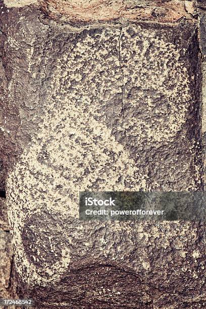 Rams Head Pictograph Three Rivers Petroglyph Site Stock Photo - Download Image Now