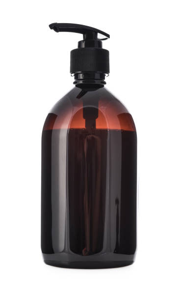 istock Plastic brown bottle with dispenser pump 1724685509