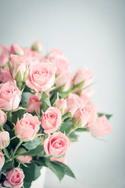 istock Bouquet of pink roses 1724690266