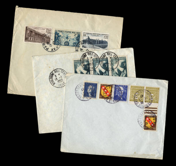 istock Three envelopes from France, 1947-50 172469182