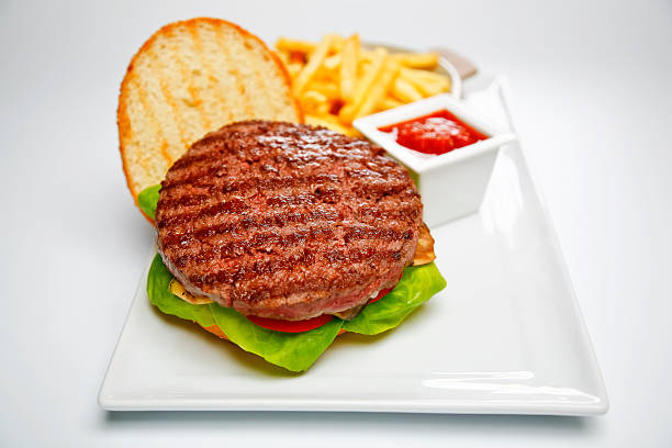 istock open burger and french fries 172470086