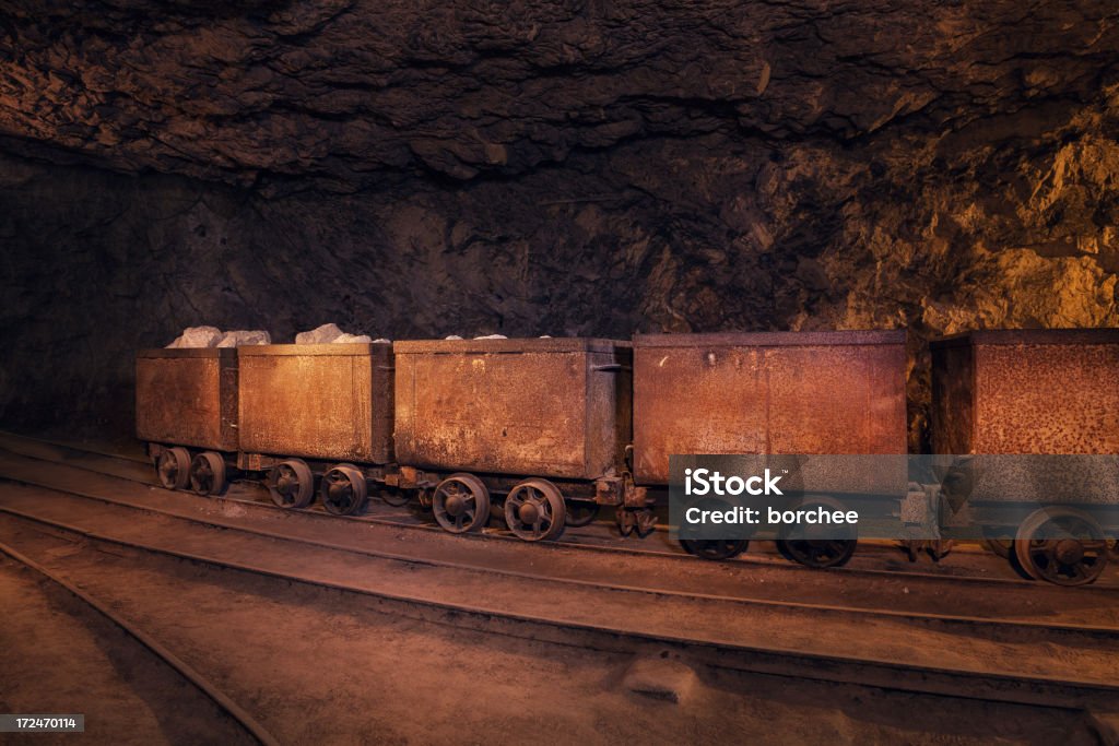 Deep Mine Train Mine Train Stock Photo - Download Image Now - Mining - Natural ...
