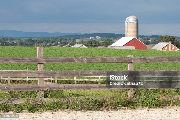 Barn Sfondo Di Paesaggio Di Estate Sole Terreni Agricoli In Pennsylvania - Fotografie stock e altre immagini di Pennsylvania