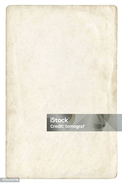 Livro Em Branco Velho Isolado Traçado De Recorte Incluído - Fotografias de stock e mais imagens de Antigo