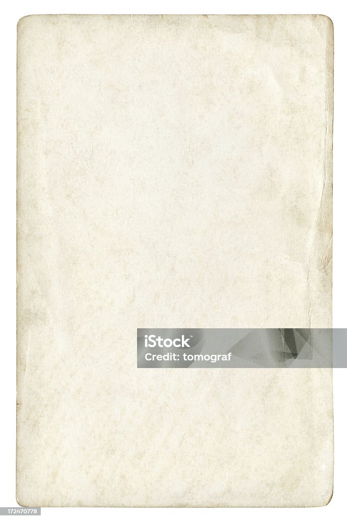 Старый blank paper isolated (Обтравка включены) - Стоковые фото Бумага роялти-фри