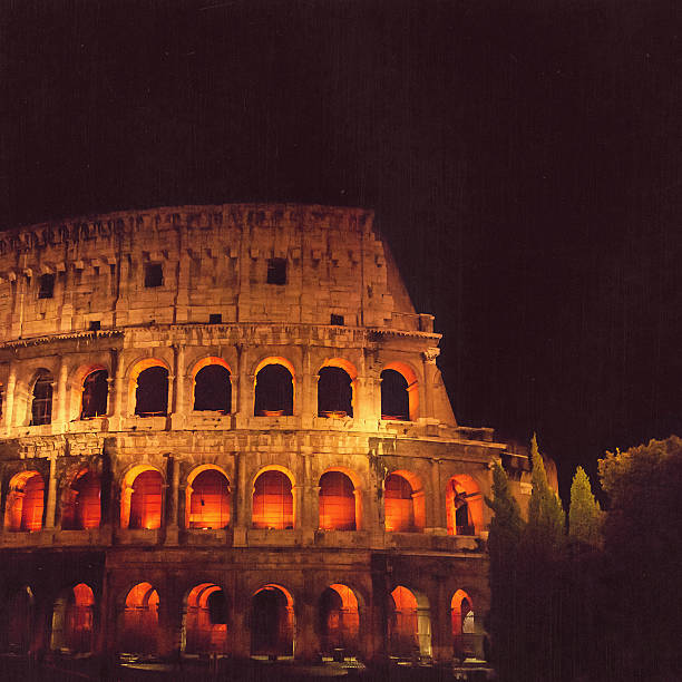 colosseo romano - it01 foto e immagini stock