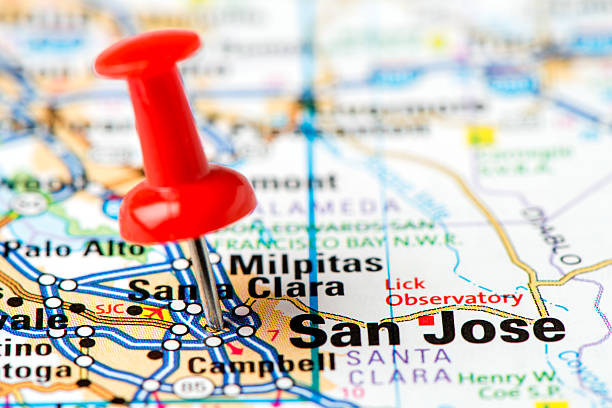 istock US capital cities on map series: San Jose, CA 172471015