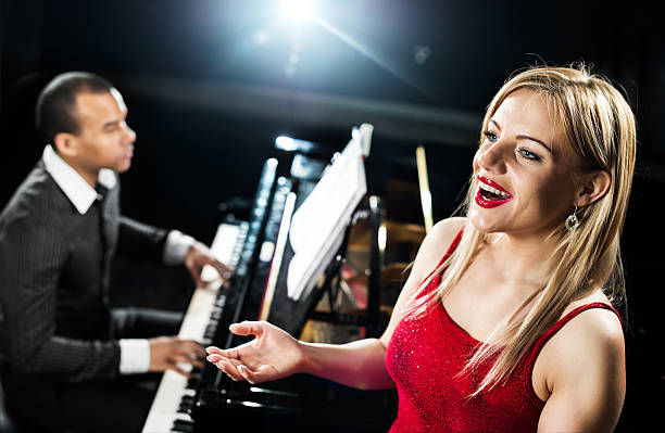 istock Beautiful woman singing. 172471076