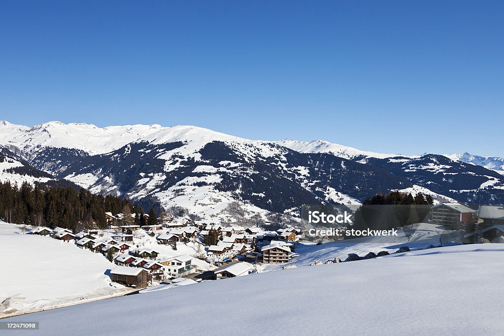 Obersaxen Affeier en hiver - Photo de Alpes européennes libre de droits