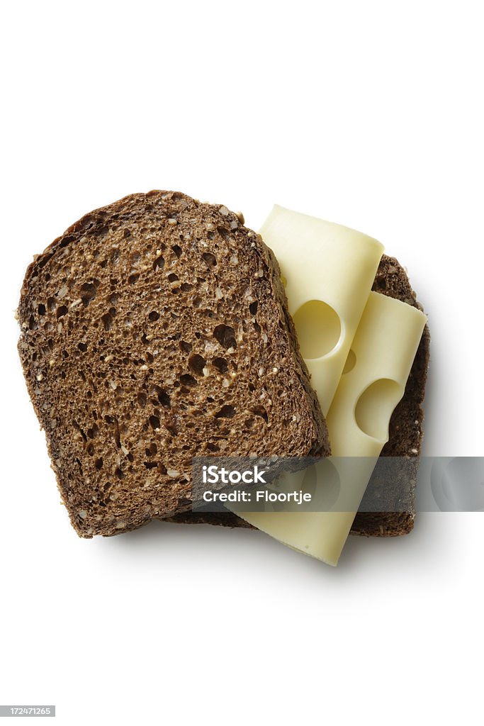Sanduíches:  Sanduíche de queijo - Foto de stock de Sanduíche royalty-free