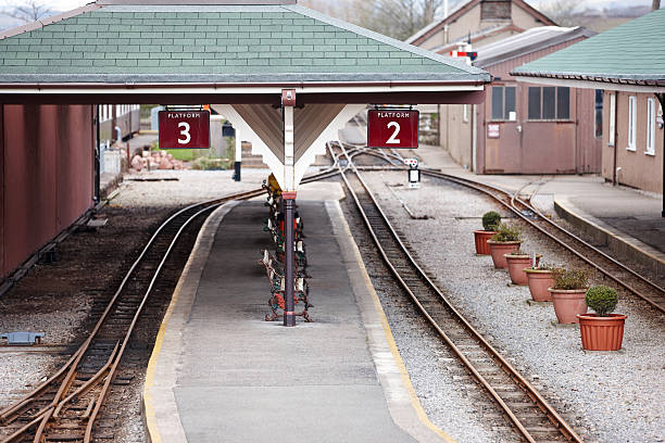 istock Platform and signs on Cumbrian railway station 172471396