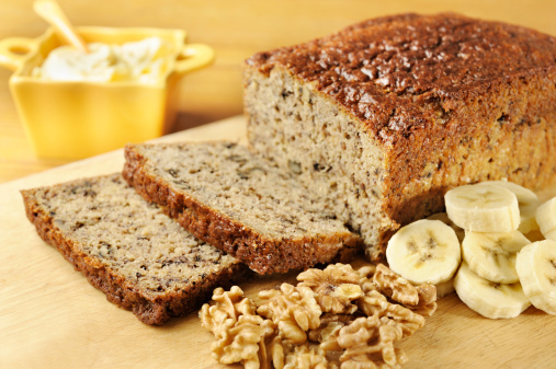 Healthy delicacies bread for perfect and healthy breakfast. Bread with raisins, nuts and bran.