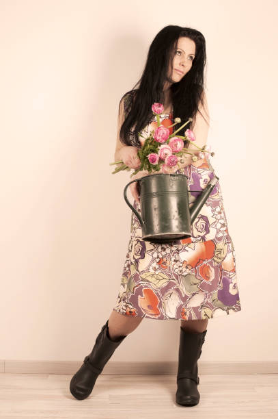 istock Woman with Flowers 172471626