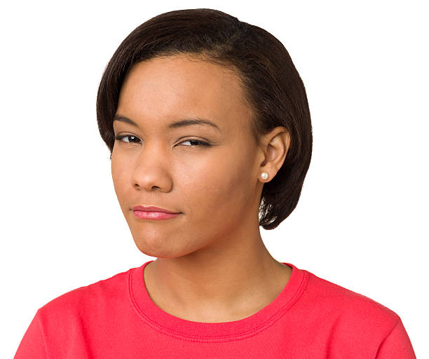 istock Suspicious Young Woman Looking At Camera 172471858