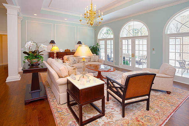 istock Bright, Formal Living Room with Adjoining Sunroom 172471895