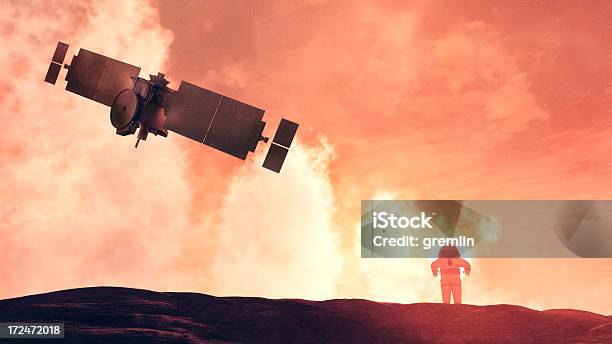 Concept Of Mars Exploration Stock Photo - Download Image Now - Astronaut, Cloud - Sky, Exploration